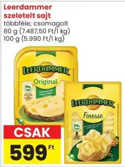 Spar Leerdammer szeletelt sajt ajánlat