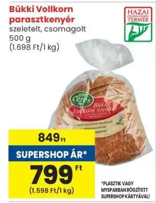 Spar Bükki Vollkorn parasztkenyér ajánlat