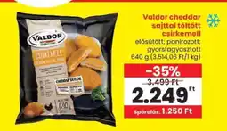 Spar VALDOR Cheddar sajttal töltött csirkemell ajánlat