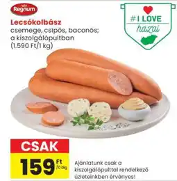 Spar Lecsókolbász ajánlat