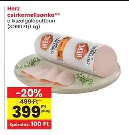 Spar Herz csirkemellsonka ajánlat
