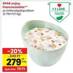 Spar SPAR enjoy. franciasaláta ajánlat