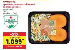 Spar SPAR enjoy. spenótos tejszínes csirkemell zöldséges rizzsel ajánlat