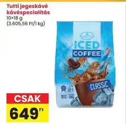 Spar Tutti jegeskávé kávéspecialitás ajánlat