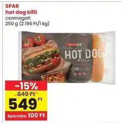 Spar SPAR hot dog kifli ajánlat
