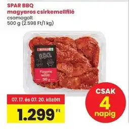 Spar SPAR BBQ magyaros csirkemellfilé ajánlat