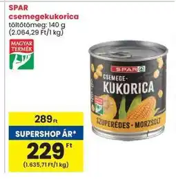 Spar SPAR csemegekukorica ajánlat