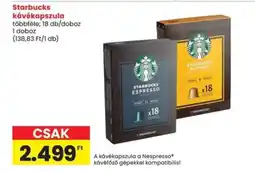 Spar Starbucks kávékapszula ajánlat