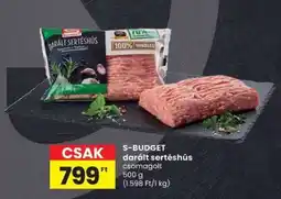 Spar S-BUDGET darált sertéshús ajánlat