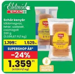 Spar Schär kenyér ajánlat
