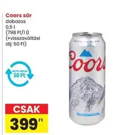 Spar Coors sör ajánlat