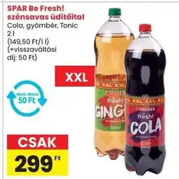 Spar SPAR Be Fresh! szénsavas üdítőital ajánlat