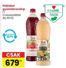 Spar Pölöskei Gyümölcsszörp ajánlat