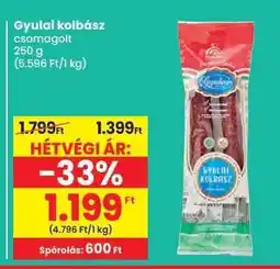 Spar Gyulai kolbász ajánlat