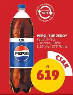 PENNY Pepsi, 7UP Zero ajánlat