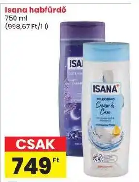 Spar Isana habfürdő ajánlat