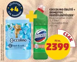 PENNY COCCOLINO ÖBLÍTŐ + DOMESTOS FERTŐTLENÍTŐSZER ajánlat