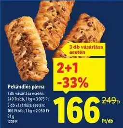 Lidl Pekándiós párna ajánlat