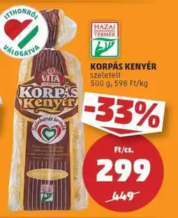 PENNY Korpás Kenyér ajánlat