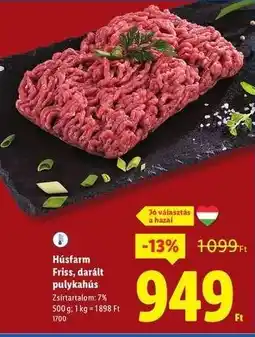 Lidl HÚSFARM Friss, darált pulykahús ajánlat