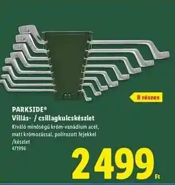 Lidl PARKSIDE Villás- / csillagkulcskészlet ajánlat
