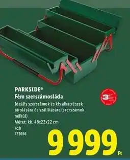 Lidl PARKSIDE Fém szerszámosláda ajánlat