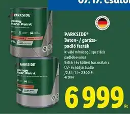 Lidl PARKSIDE Beton- / garázs-padló festék ajánlat