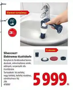 Lidl SILVERCREST Elektromos tisztítókefe ajánlat