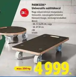 Lidl PARKSIDE Univerzális szállítókocsi ajánlat