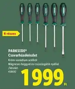 Lidl PARKSIDE Csavarhúzókészlet ajánlat