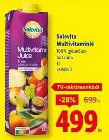 Lidl SOLEVITA Multivitaminlé ajánlat