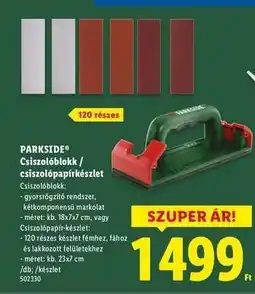 Lidl PARKSIDE Csiszolóblokk / csiszolópapírkészlet ajánlat