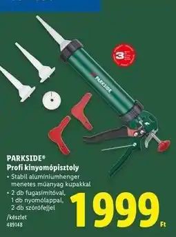 Lidl PARKSIDE Profi kinyomópisztoly ajánlat