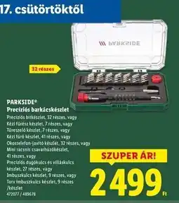 Lidl PARKSIDE Precíziós barkácskészlet ajánlat