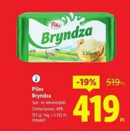 Lidl PILOS Bryndza ajánlat