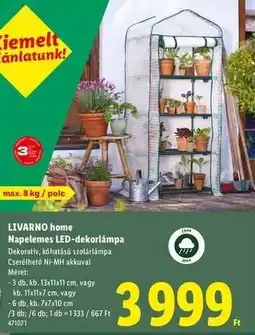 Lidl LIVARNO HOME Napelemes led-dekorlámpa ajánlat