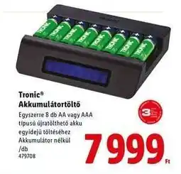 Lidl Tronic Akkumulátortöltő ajánlat