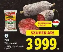 Lidl PICK Téliszalámi ajánlat