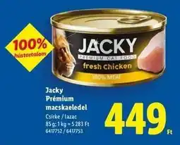 Lidl Jacky Prémium macskaeledel ajánlat