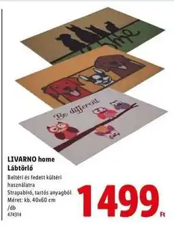 Lidl LIVARNO HOME Lábtörlő ajánlat