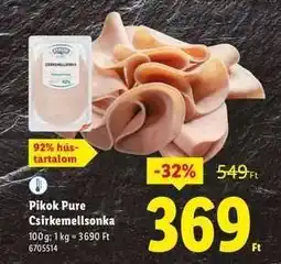 Lidl PIKOK PURE Csirkemellsonka ajánlat