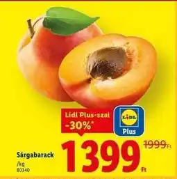 Lidl Sárgabarack ajánlat