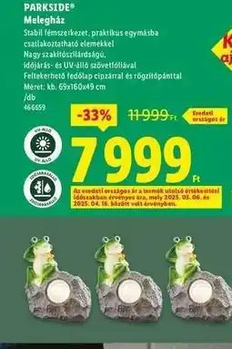 Lidl PARKSIDE Melegház ajánlat