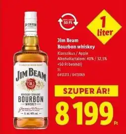 Lidl JIM BEAM Bourbon whiskey ajánlat