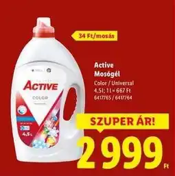 Lidl ACTIVE Mosógél ajánlat