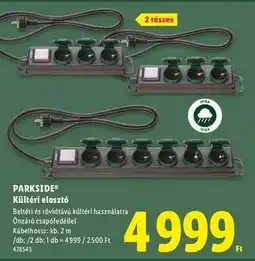 Lidl PARKSIDE Kültéri elosztó ajánlat