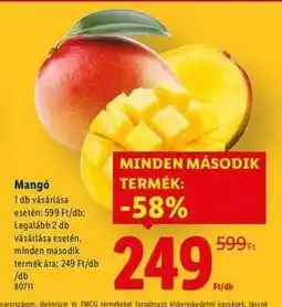 Lidl Mangó ajánlat