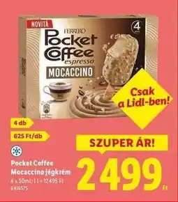 Lidl Pocket Coffee Mocaccino jégkrém ajánlat