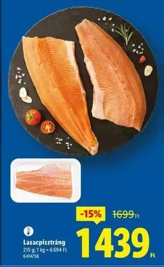 Lidl Lazacpisztráng ajánlat