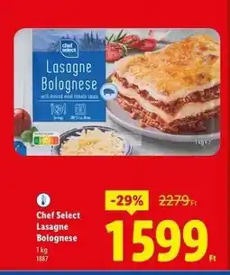 Lidl CHEF SELECT Lasagne bolognese ajánlat